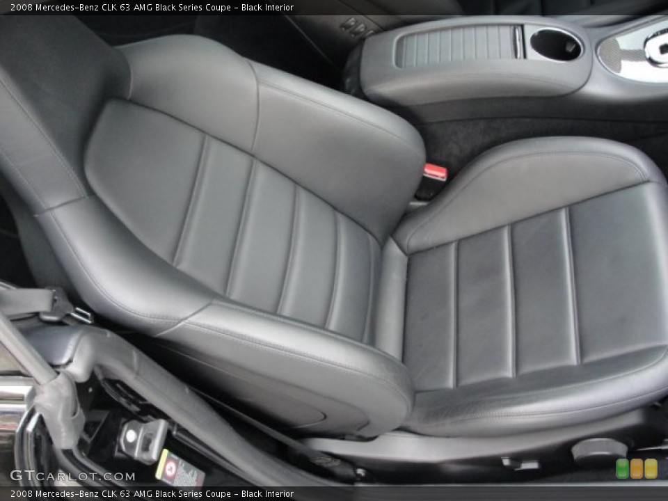 Black Interior Front Seat for the 2008 Mercedes-Benz CLK 63 AMG Black Series Coupe #68337749