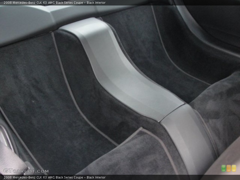 Black Interior Rear Seat for the 2008 Mercedes-Benz CLK 63 AMG Black Series Coupe #68337752