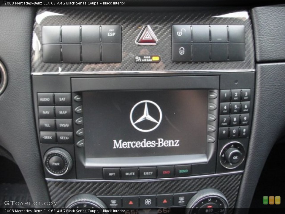 Black Interior Controls for the 2008 Mercedes-Benz CLK 63 AMG Black Series Coupe #68337755