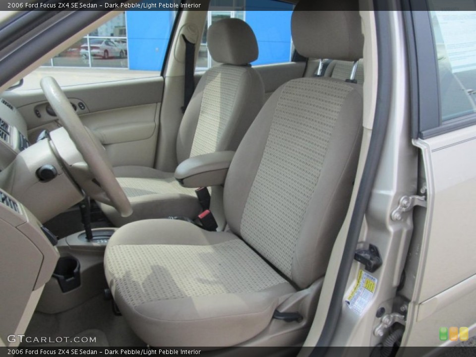 Dark Pebble/Light Pebble Interior Front Seat for the 2006 Ford Focus ZX4 SE Sedan #68337992