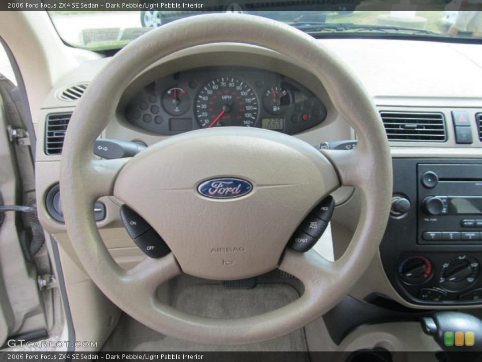 Dark Pebble/Light Pebble Interior Steering Wheel for the 2006 Ford Focus ZX4 SE Sedan #68338013
