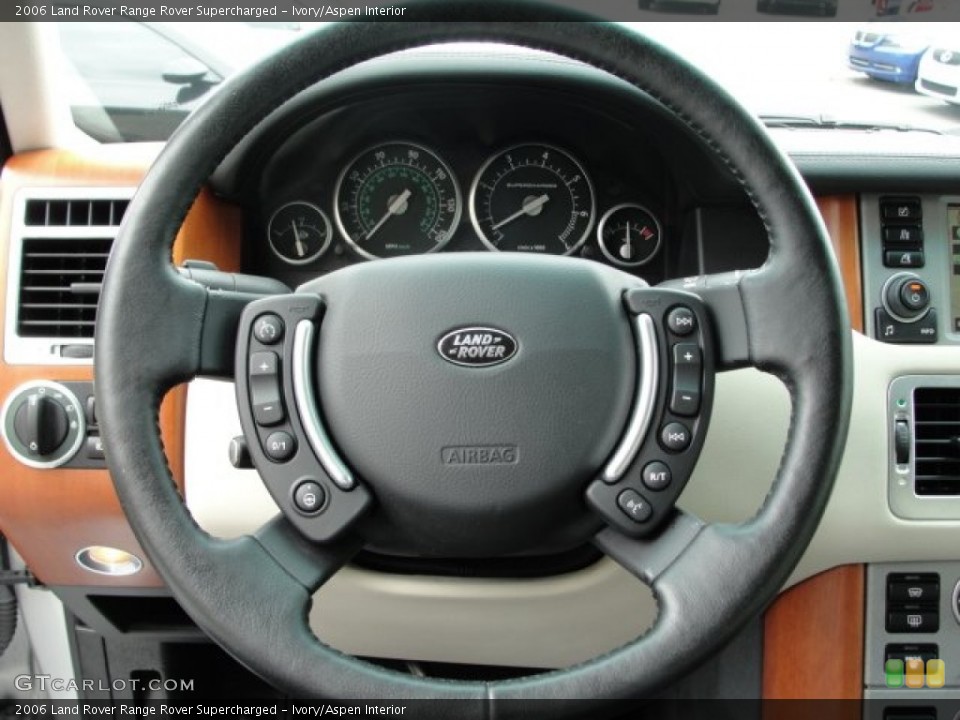 Ivory/Aspen Interior Steering Wheel for the 2006 Land Rover Range Rover Supercharged #68338181