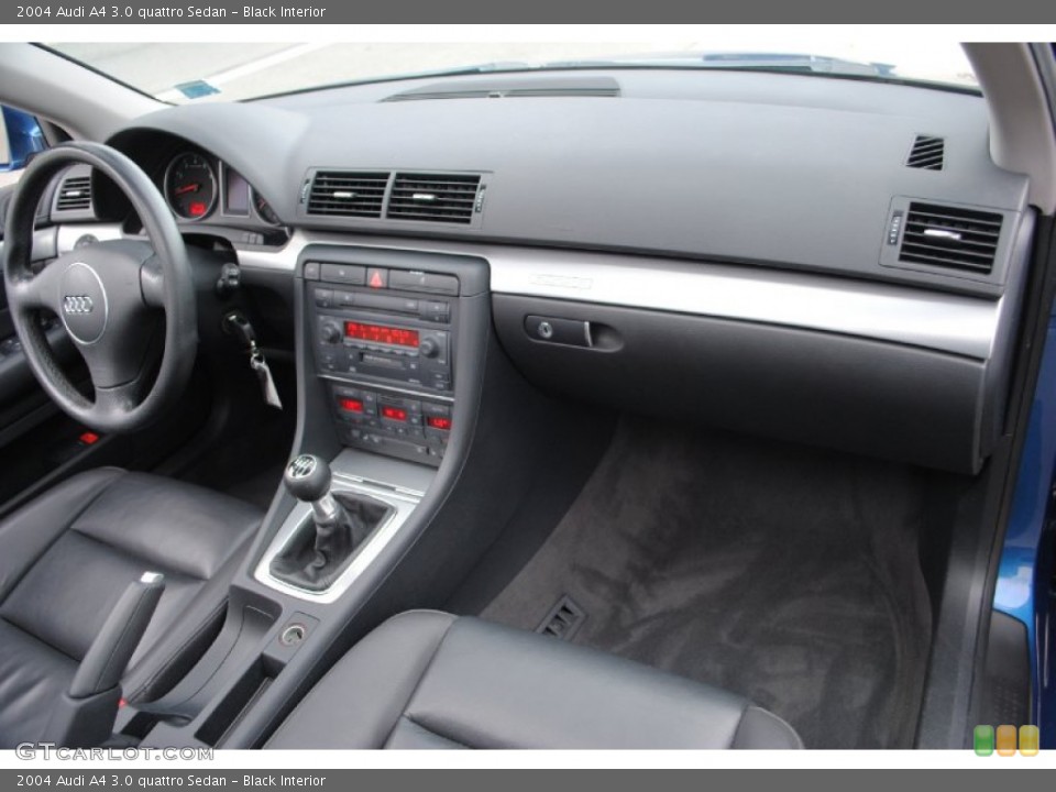 Black Interior Dashboard for the 2004 Audi A4 3.0 quattro Sedan #68338424