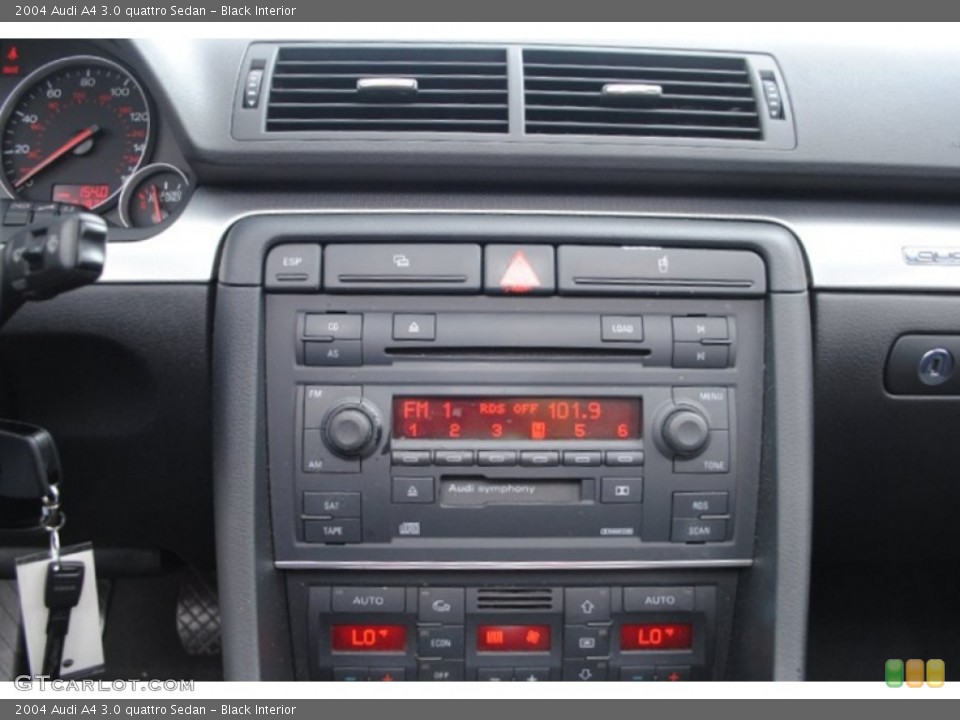 Black Interior Audio System for the 2004 Audi A4 3.0 quattro Sedan #68338442