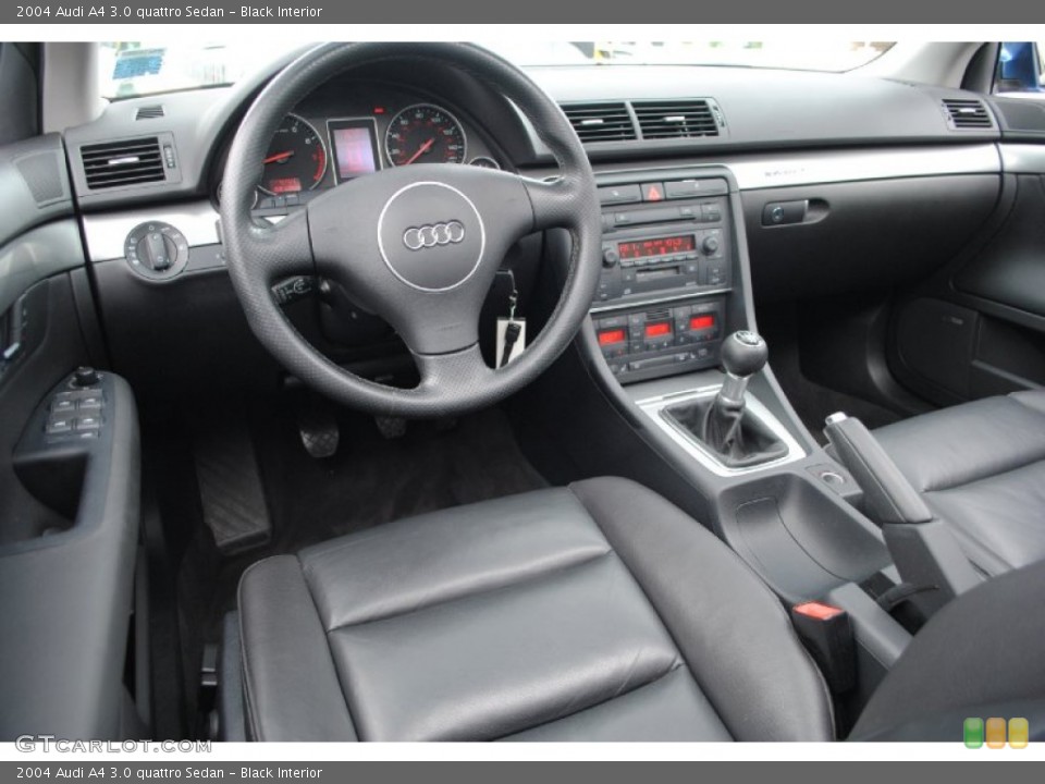 Black Interior Prime Interior for the 2004 Audi A4 3.0 quattro Sedan #68338460