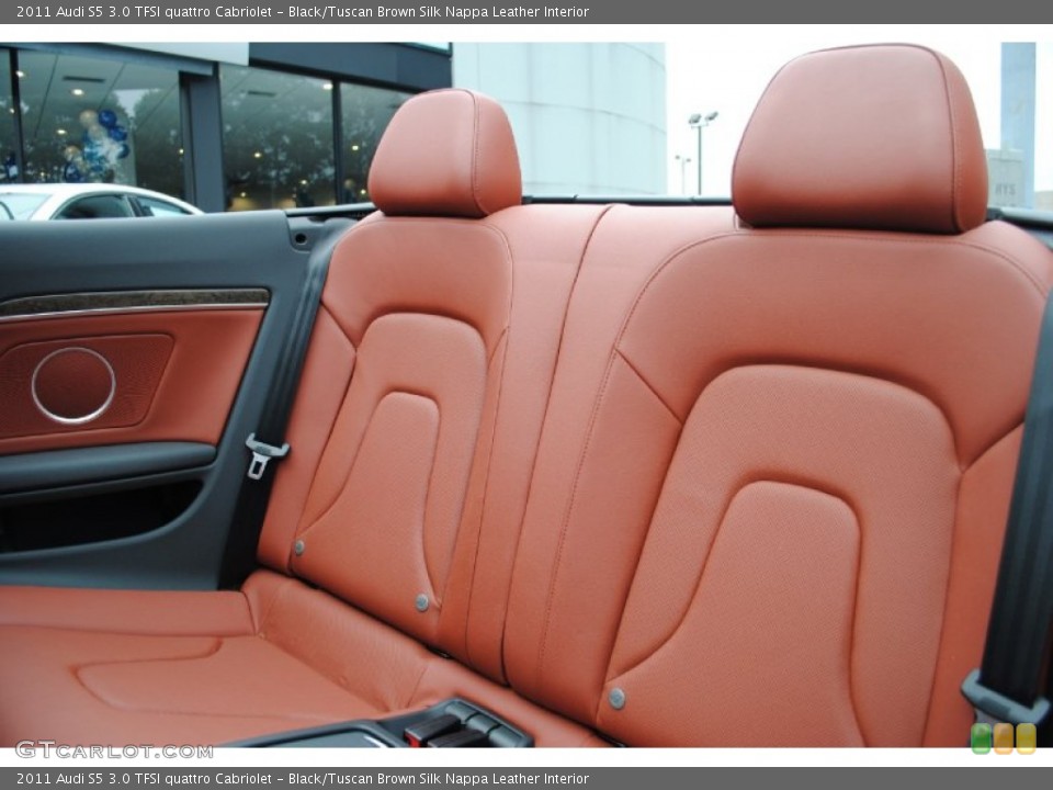 Black/Tuscan Brown Silk Nappa Leather Interior Photo for the 2011 Audi S5 3.0 TFSI quattro Cabriolet #68338550