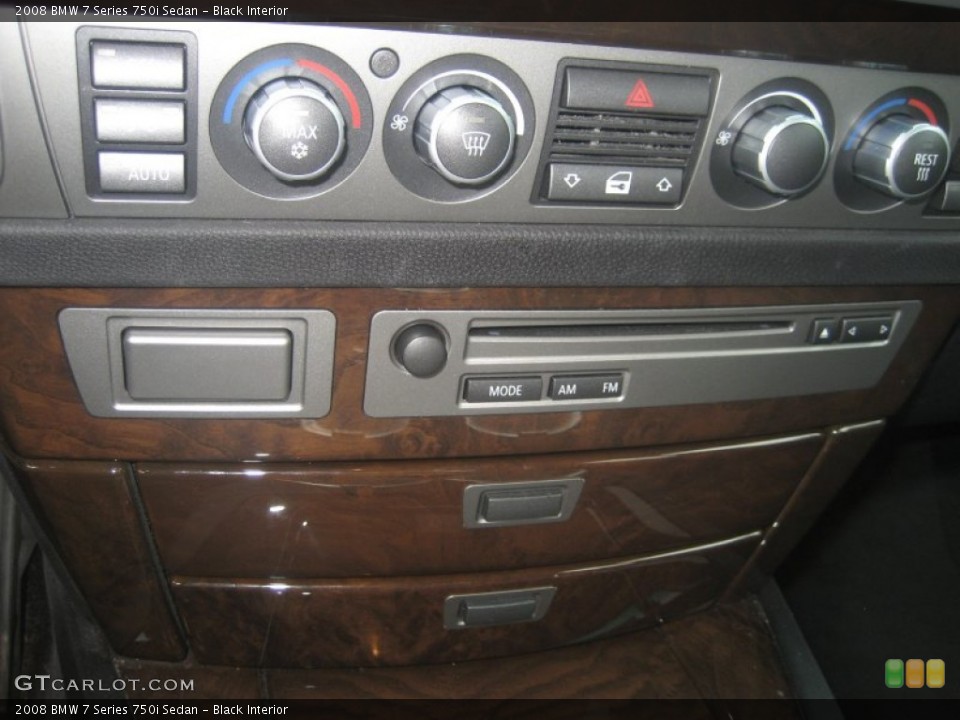 Black Interior Controls for the 2008 BMW 7 Series 750i Sedan #68340156