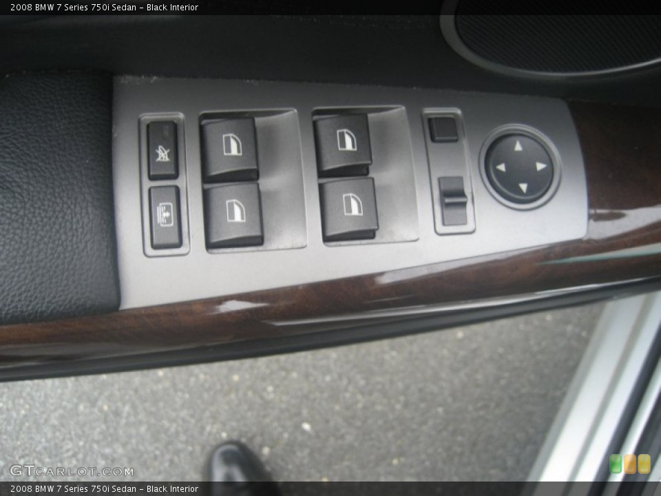 Black Interior Controls for the 2008 BMW 7 Series 750i Sedan #68340168