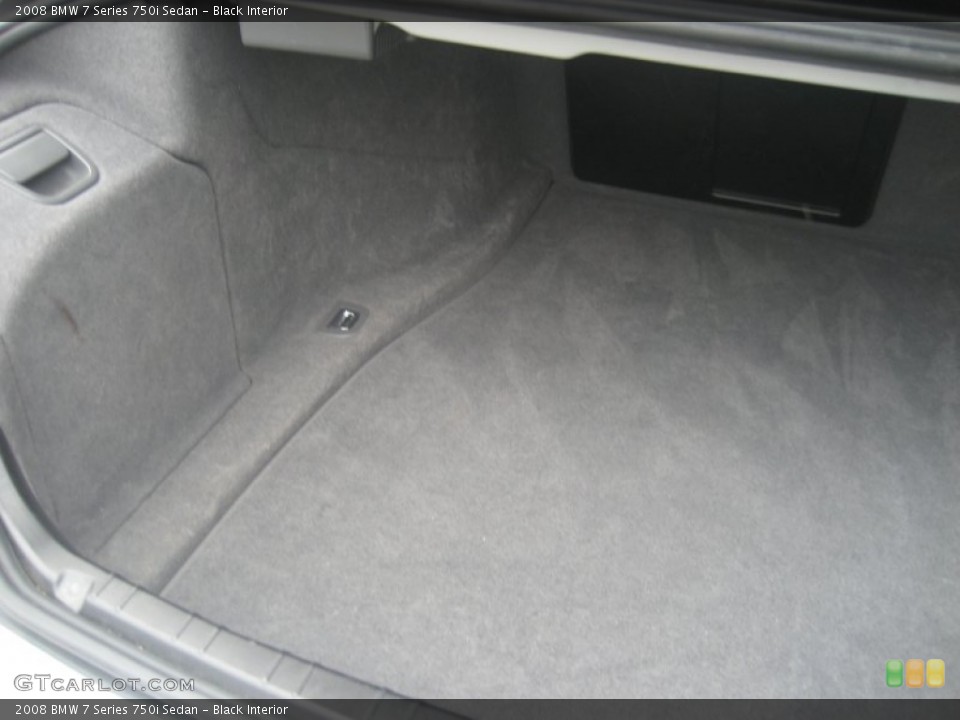 Black Interior Trunk for the 2008 BMW 7 Series 750i Sedan #68340222