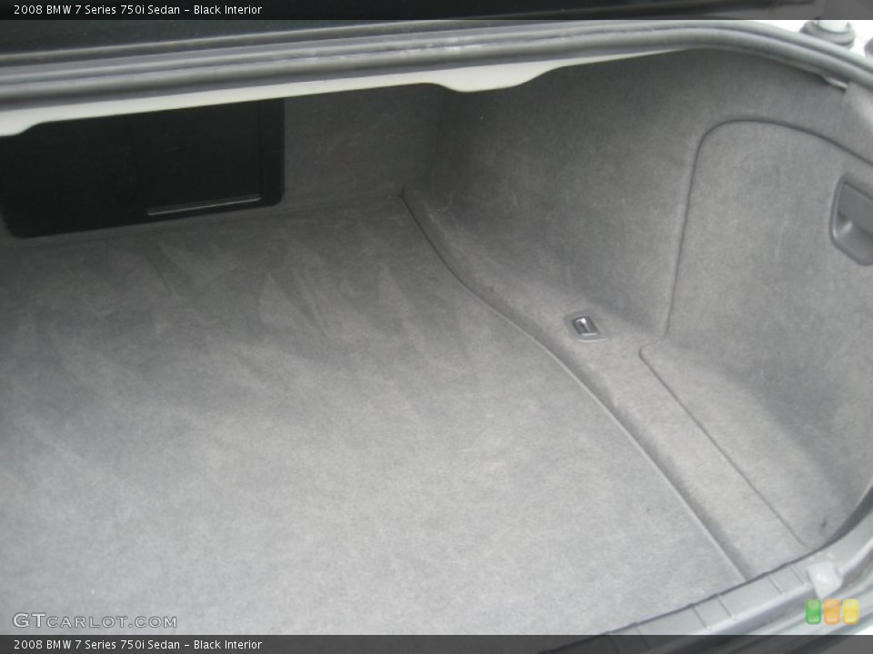 Black Interior Trunk for the 2008 BMW 7 Series 750i Sedan #68340225