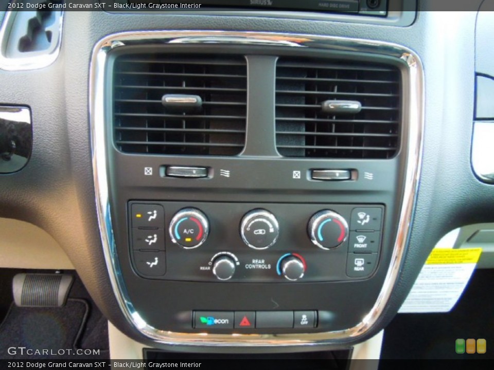 Black/Light Graystone Interior Controls for the 2012 Dodge Grand Caravan SXT #68340297