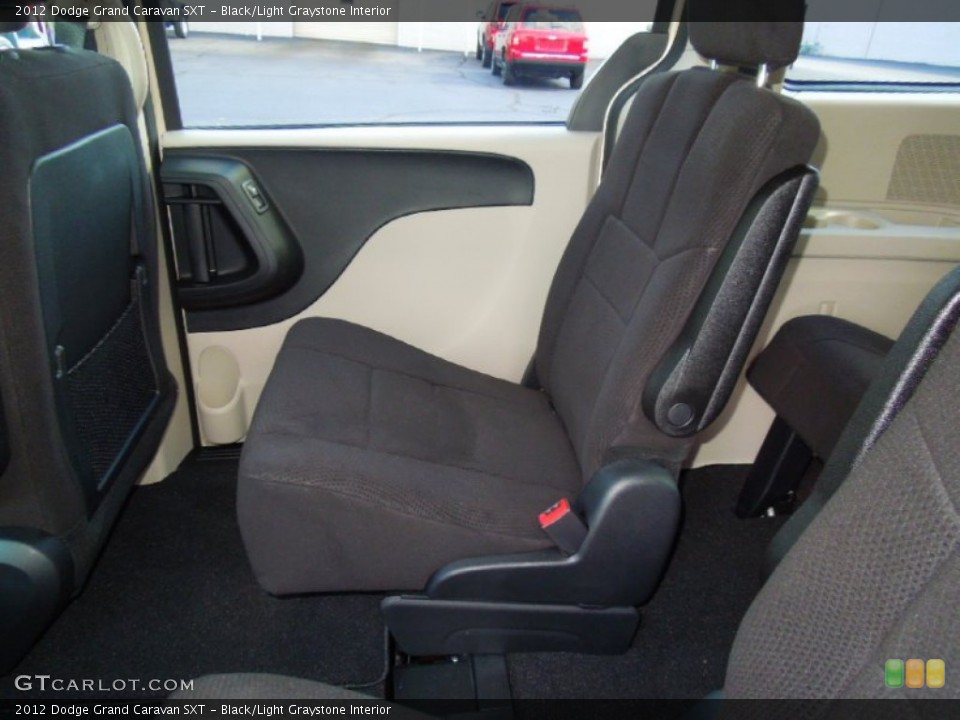 Black/Light Graystone Interior Rear Seat for the 2012 Dodge Grand Caravan SXT #68340309