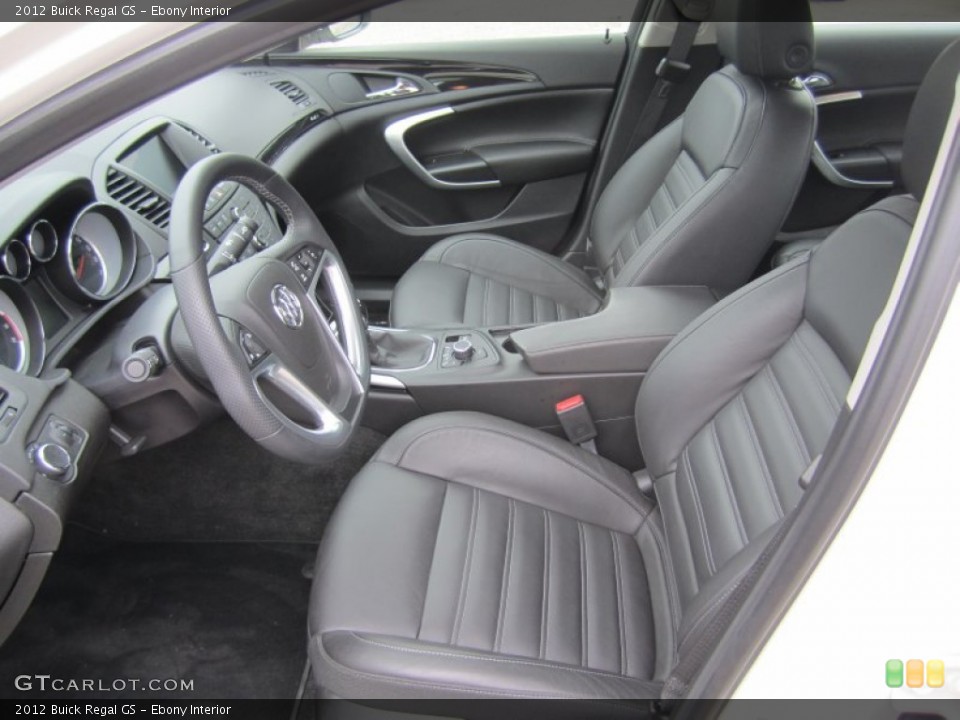 Ebony Interior Photo for the 2012 Buick Regal GS #68344076