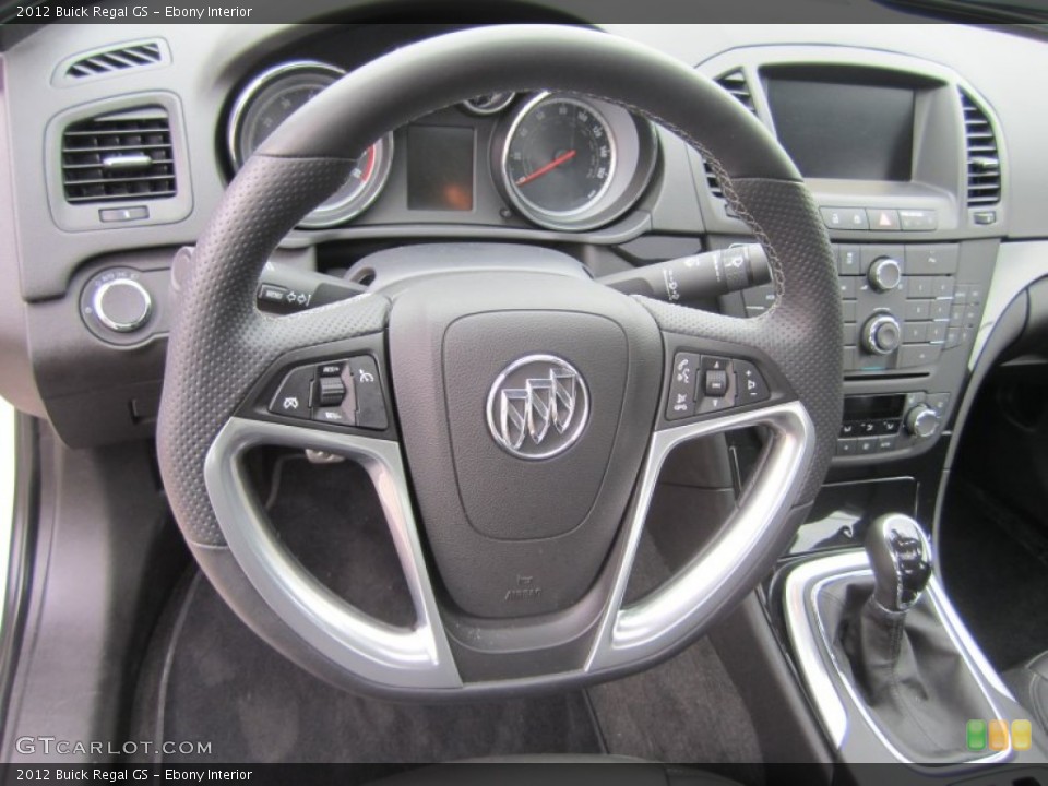 Ebony Interior Steering Wheel for the 2012 Buick Regal GS #68344111