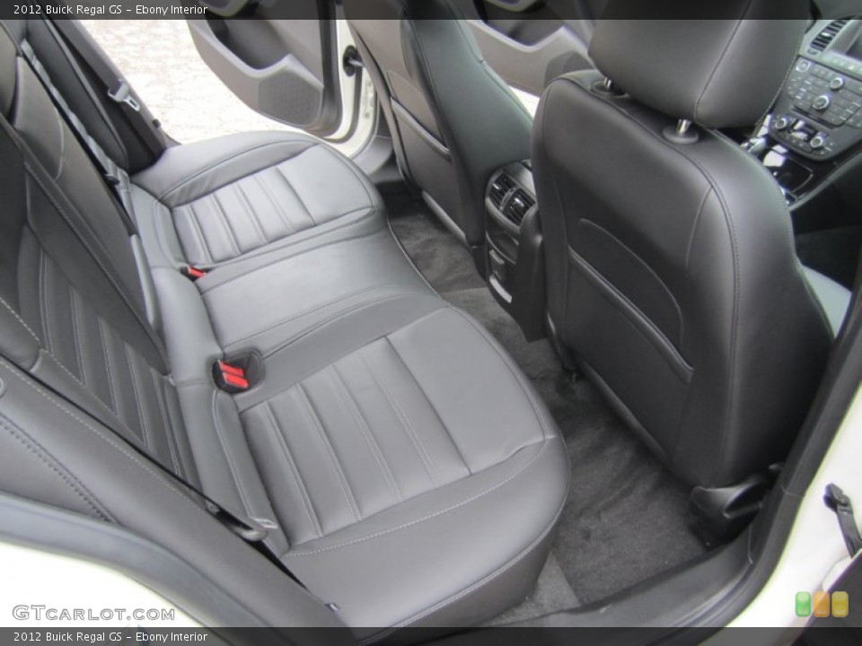 Ebony Interior Rear Seat for the 2012 Buick Regal GS #68344153
