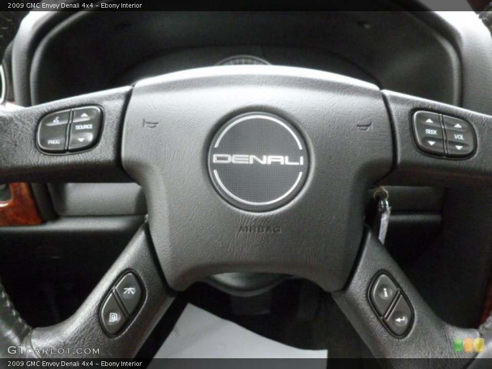 Ebony Interior Steering Wheel for the 2009 GMC Envoy Denali 4x4 #68345134