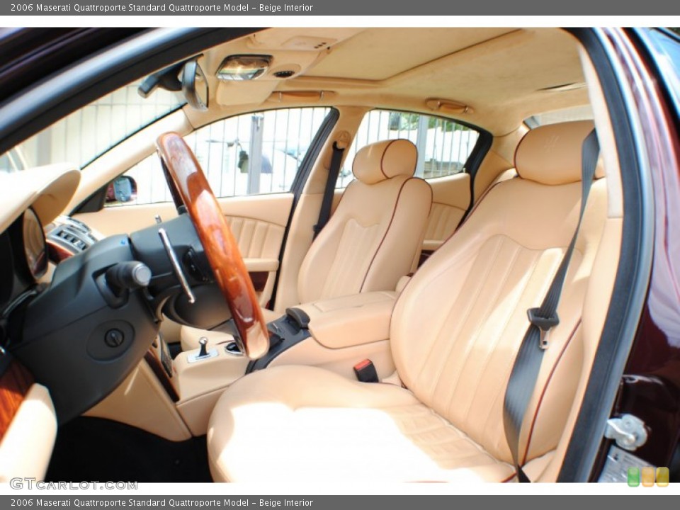 Beige Interior Front Seat for the 2006 Maserati Quattroporte  #68347117