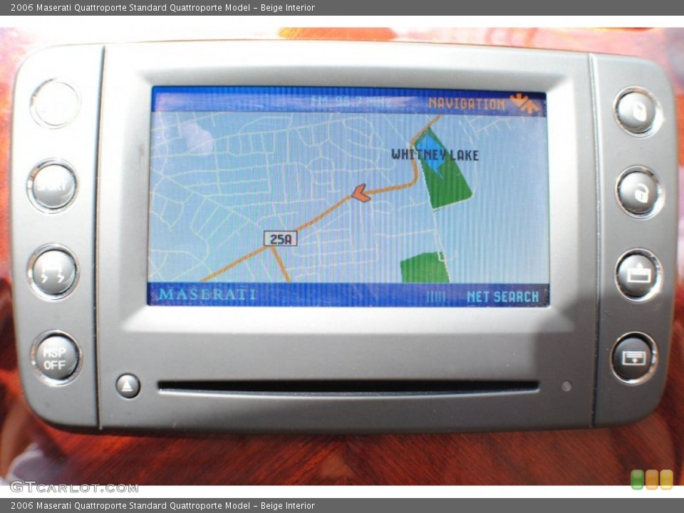 Beige Interior Navigation for the 2006 Maserati Quattroporte  #68347129