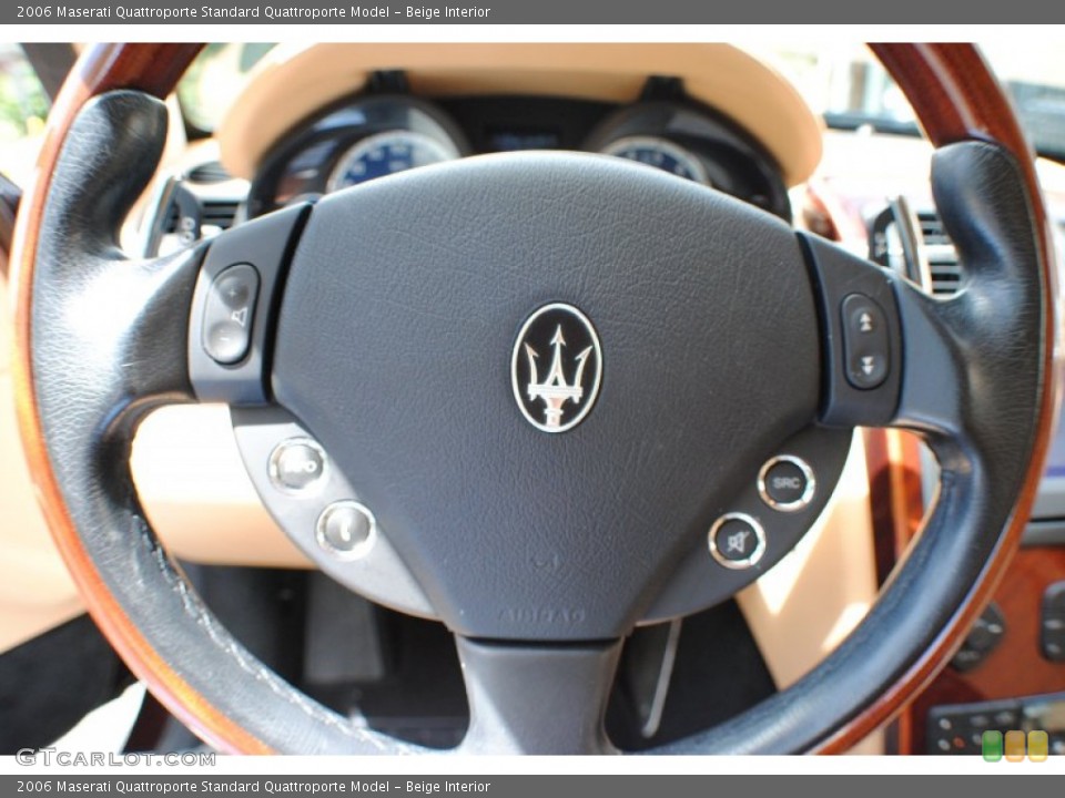 Beige Interior Steering Wheel for the 2006 Maserati Quattroporte  #68347147