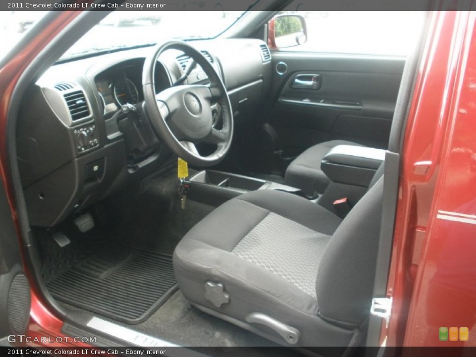 Ebony Interior Photo for the 2011 Chevrolet Colorado LT Crew Cab #68347606