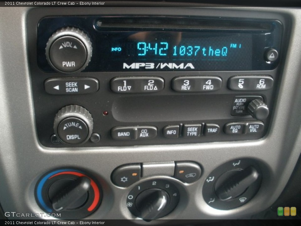 Ebony Interior Controls for the 2011 Chevrolet Colorado LT Crew Cab #68347669