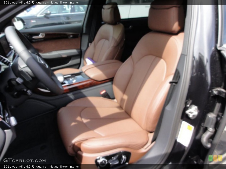 Nougat Brown Interior Front Seat for the 2011 Audi A8 L 4.2 FSI quattro #68348206