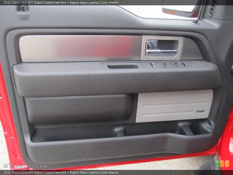 Raptor Black Leather/Cloth Interior Door Panel for the 2012 Ford F150 SVT Raptor SuperCrew 4x4 #68348812