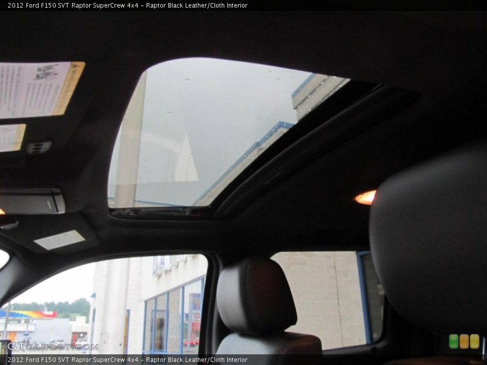 Raptor Black Leather/Cloth Interior Sunroof for the 2012 Ford F150 SVT Raptor SuperCrew 4x4 #68348818