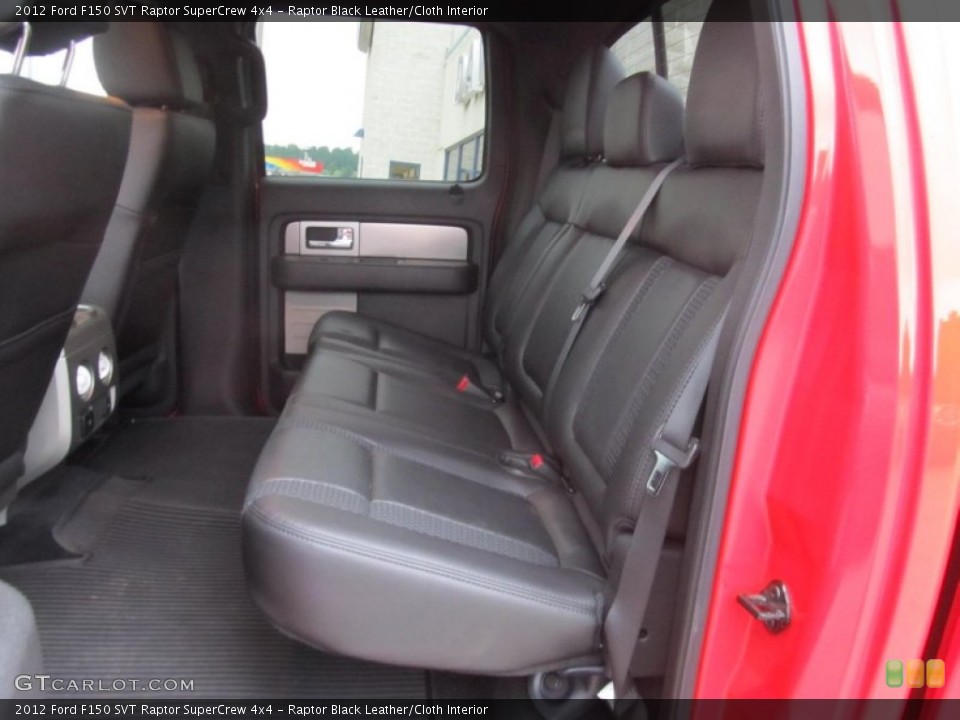 Raptor Black Leather/Cloth Interior Rear Seat for the 2012 Ford F150 SVT Raptor SuperCrew 4x4 #68348833