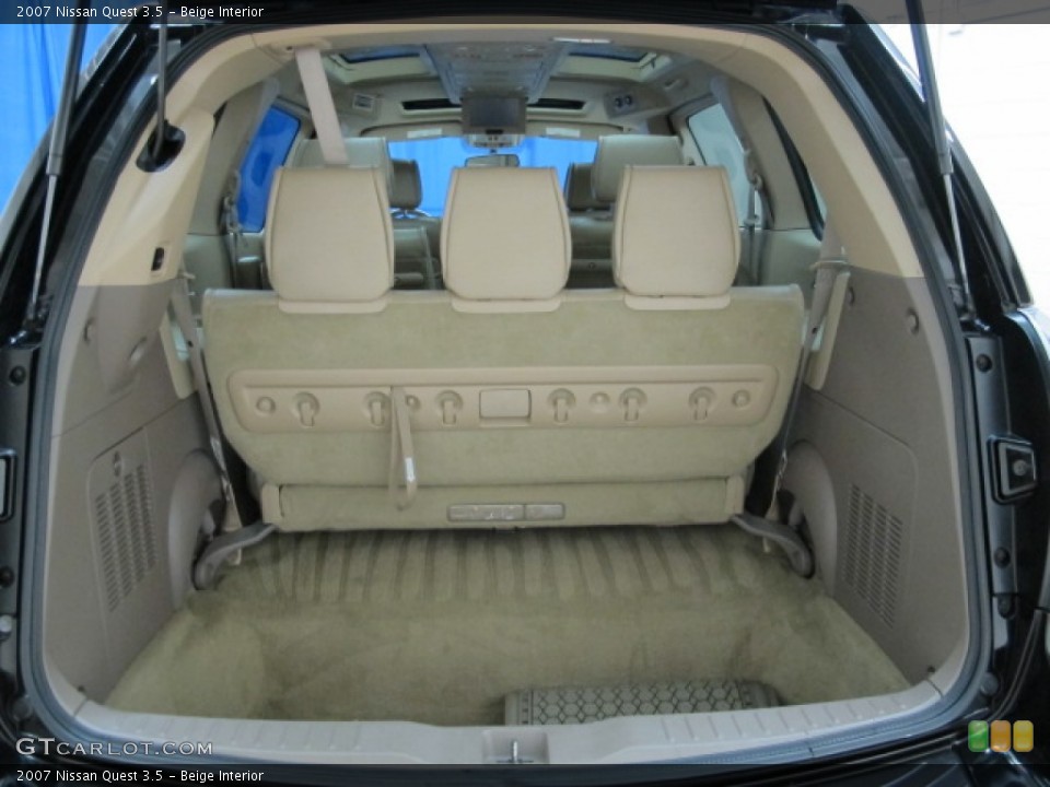 Beige Interior Trunk for the 2007 Nissan Quest 3.5 #68351779