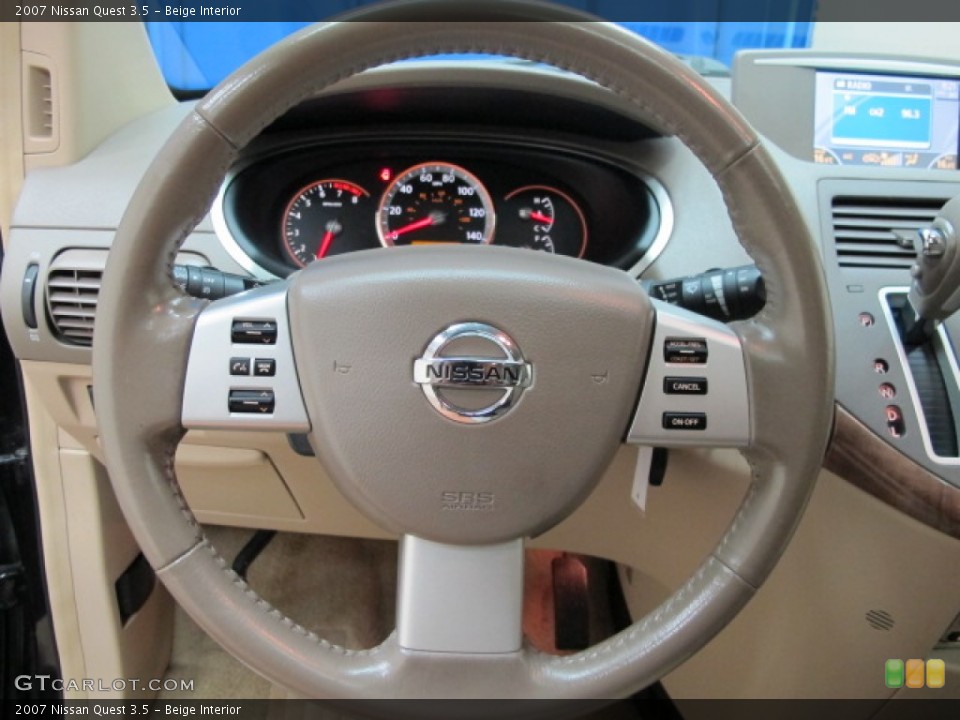 Beige Interior Steering Wheel for the 2007 Nissan Quest 3.5 #68351878