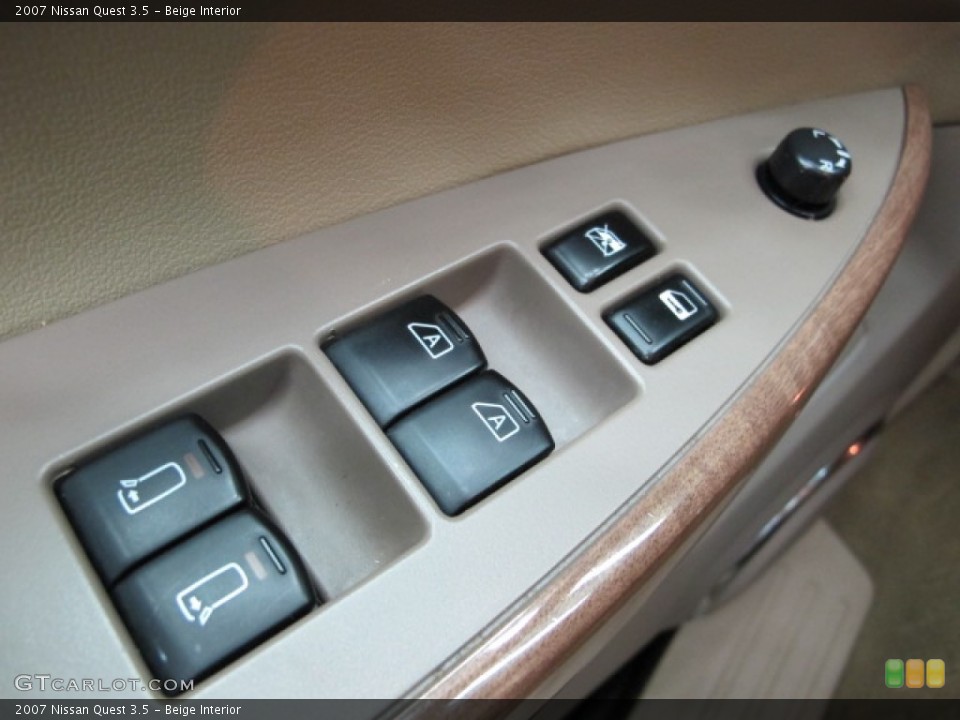 Beige Interior Controls for the 2007 Nissan Quest 3.5 #68351902