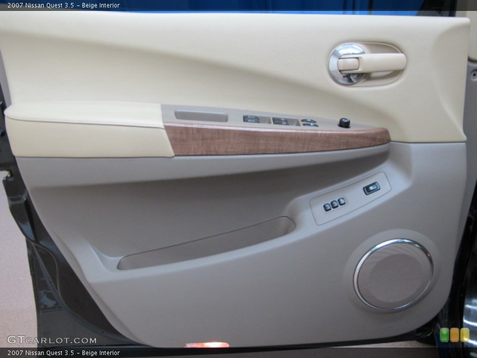 Beige Interior Door Panel for the 2007 Nissan Quest 3.5 #68351920