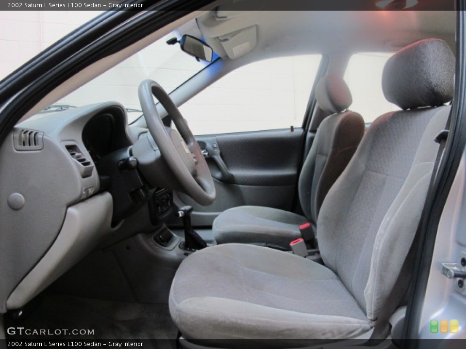 Gray Interior Front Seat for the 2002 Saturn L Series L100 Sedan #68352106