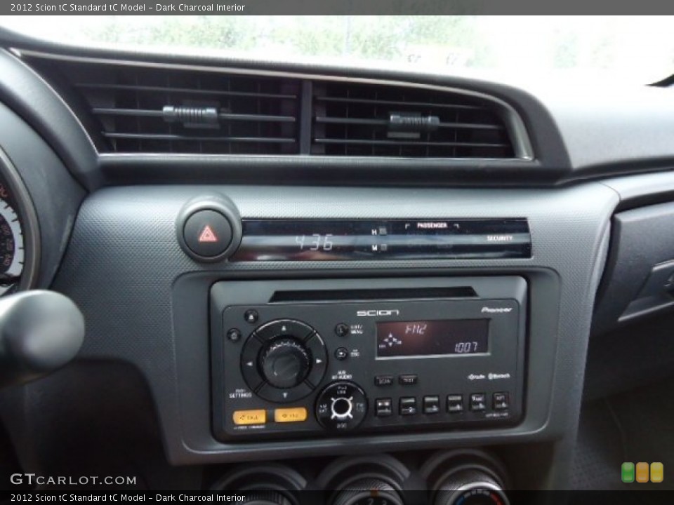 Dark Charcoal Interior Controls for the 2012 Scion tC  #68352214
