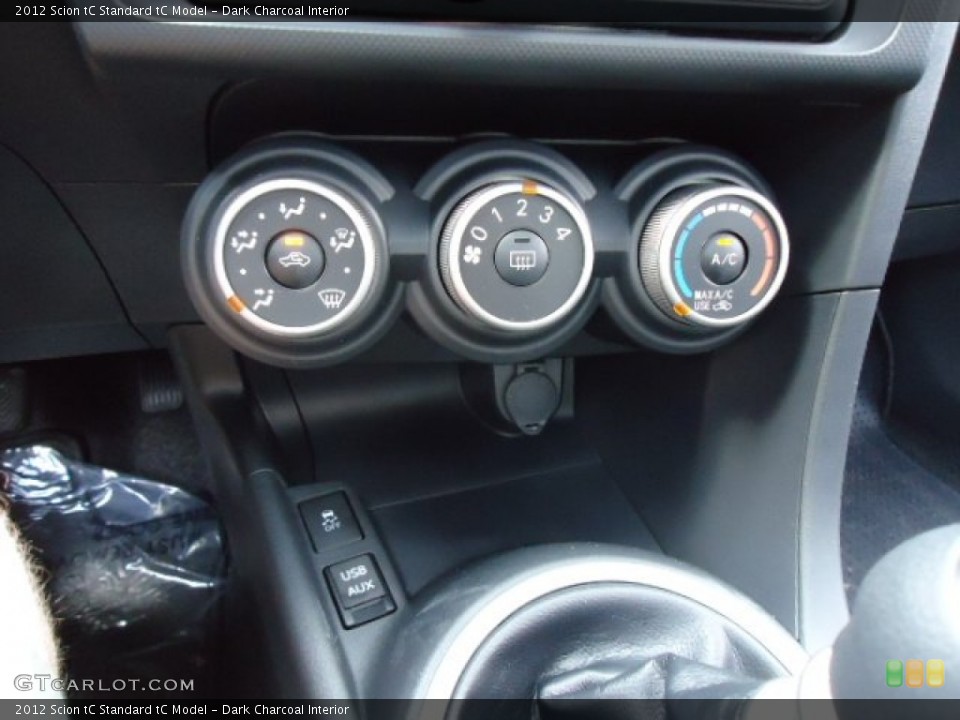 Dark Charcoal Interior Controls for the 2012 Scion tC  #68352225