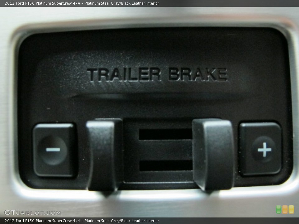 Platinum Steel Gray/Black Leather Interior Controls for the 2012 Ford F150 Platinum SuperCrew 4x4 #68353790