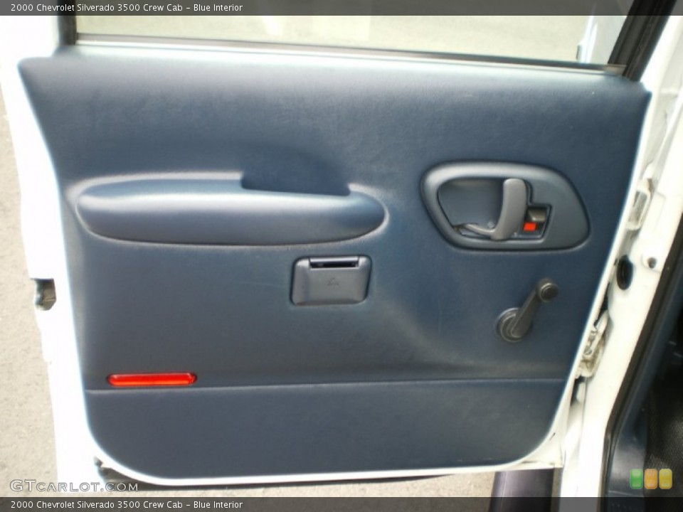 Blue Interior Door Panel for the 2000 Chevrolet Silverado 3500 Crew Cab #68362129