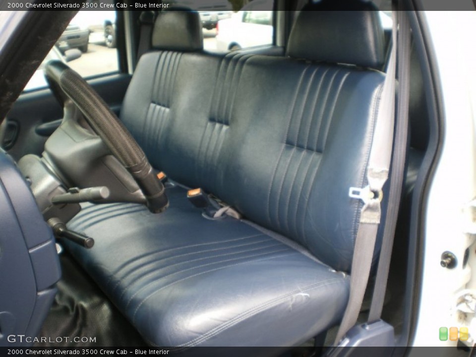Blue Interior Front Seat for the 2000 Chevrolet Silverado 3500 Crew Cab #68362168