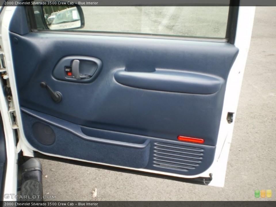 Blue Interior Door Panel for the 2000 Chevrolet Silverado 3500 Crew Cab #68362210