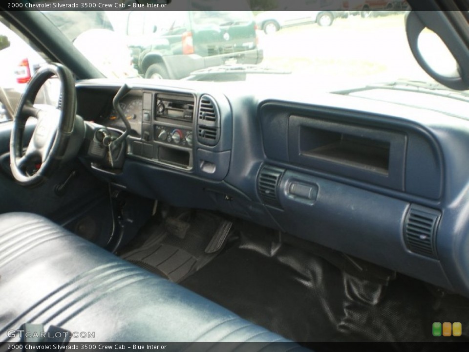Blue Interior Dashboard for the 2000 Chevrolet Silverado 3500 Crew Cab #68362217