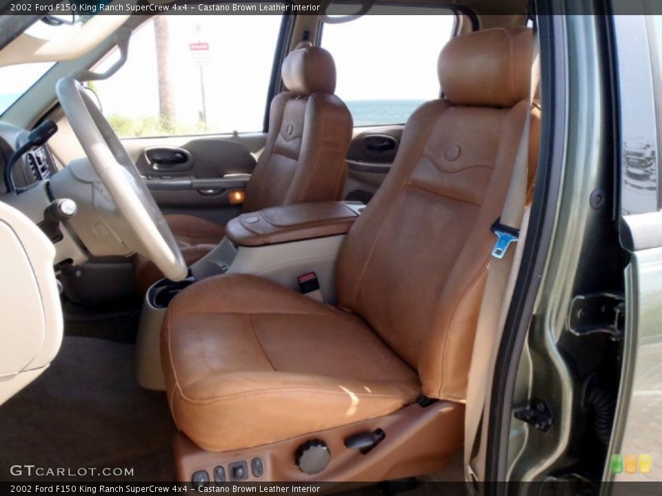 Castano Brown Leather Interior Photo for the 2002 Ford F150 King Ranch SuperCrew 4x4 #68364295