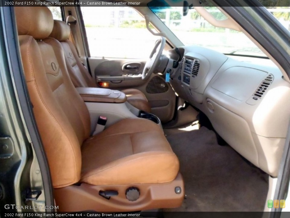 Castano Brown Leather Interior Photo for the 2002 Ford F150 King Ranch SuperCrew 4x4 #68364307