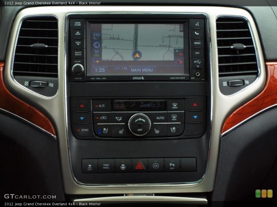 Black Interior Controls for the 2012 Jeep Grand Cherokee Overland 4x4 #68364841
