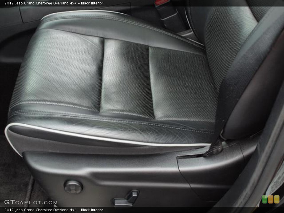 Black Interior Front Seat for the 2012 Jeep Grand Cherokee Overland 4x4 #68364868