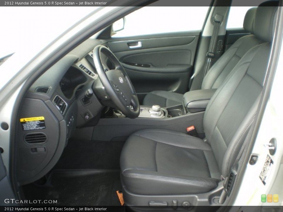 Jet Black Interior Photo for the 2012 Hyundai Genesis 5.0 R Spec Sedan #68365447