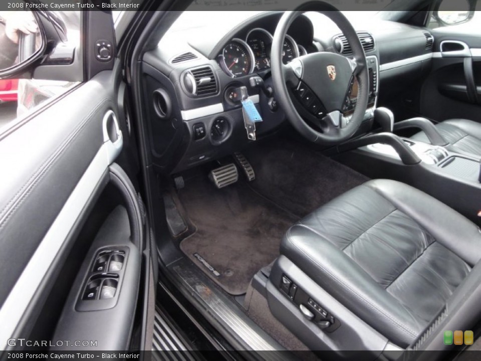 Black Interior Prime Interior for the 2008 Porsche Cayenne Turbo #68365588