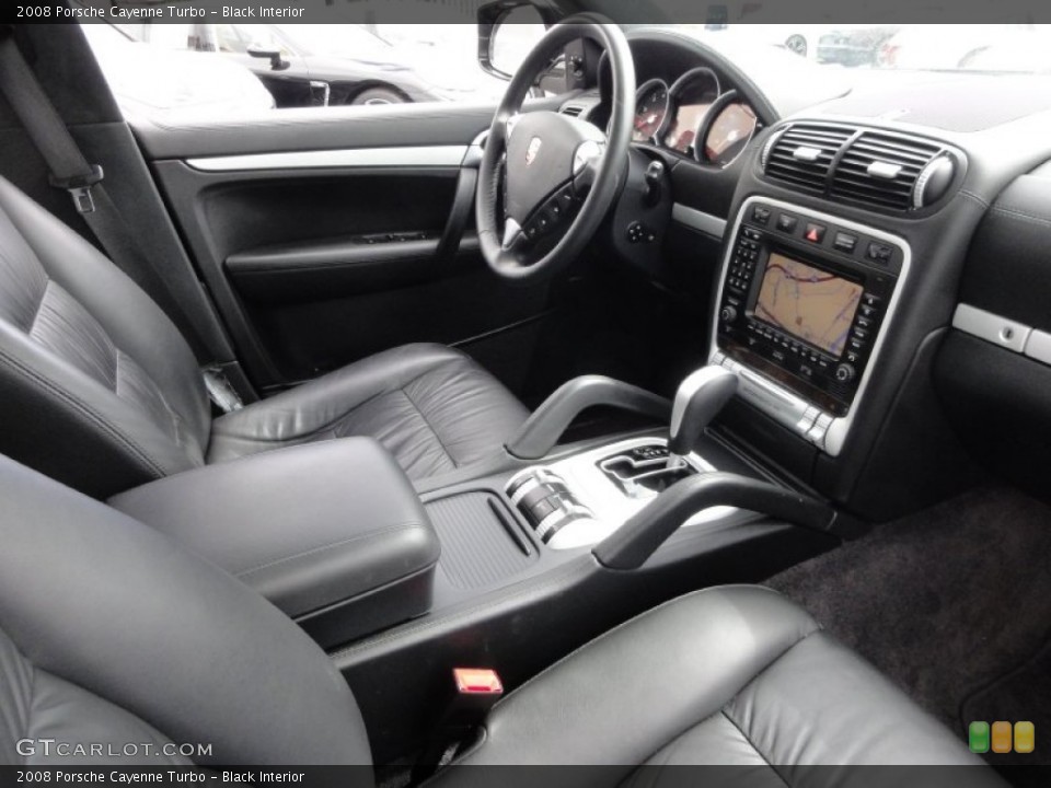 Black Interior Dashboard for the 2008 Porsche Cayenne Turbo #68365626
