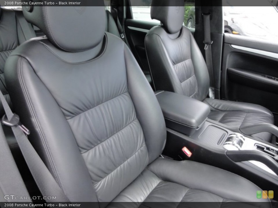 Black Interior Front Seat for the 2008 Porsche Cayenne Turbo #68365639