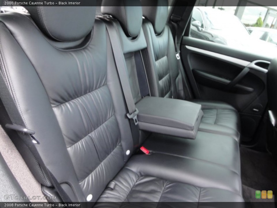 Black Interior Rear Seat for the 2008 Porsche Cayenne Turbo #68365663